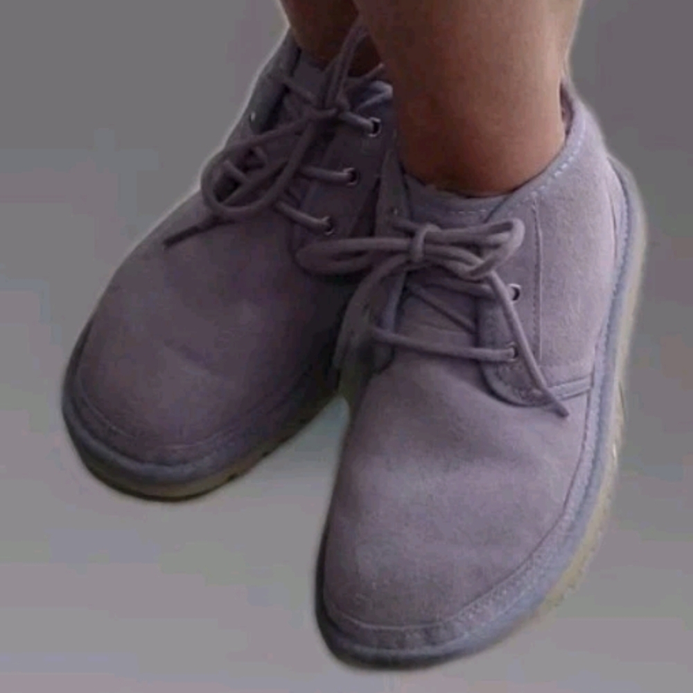 UGG Neumel Ankle Boots Womens Size 8 Light Greyish/Lavender Color In & Out VGUC - Picture 4 of 15